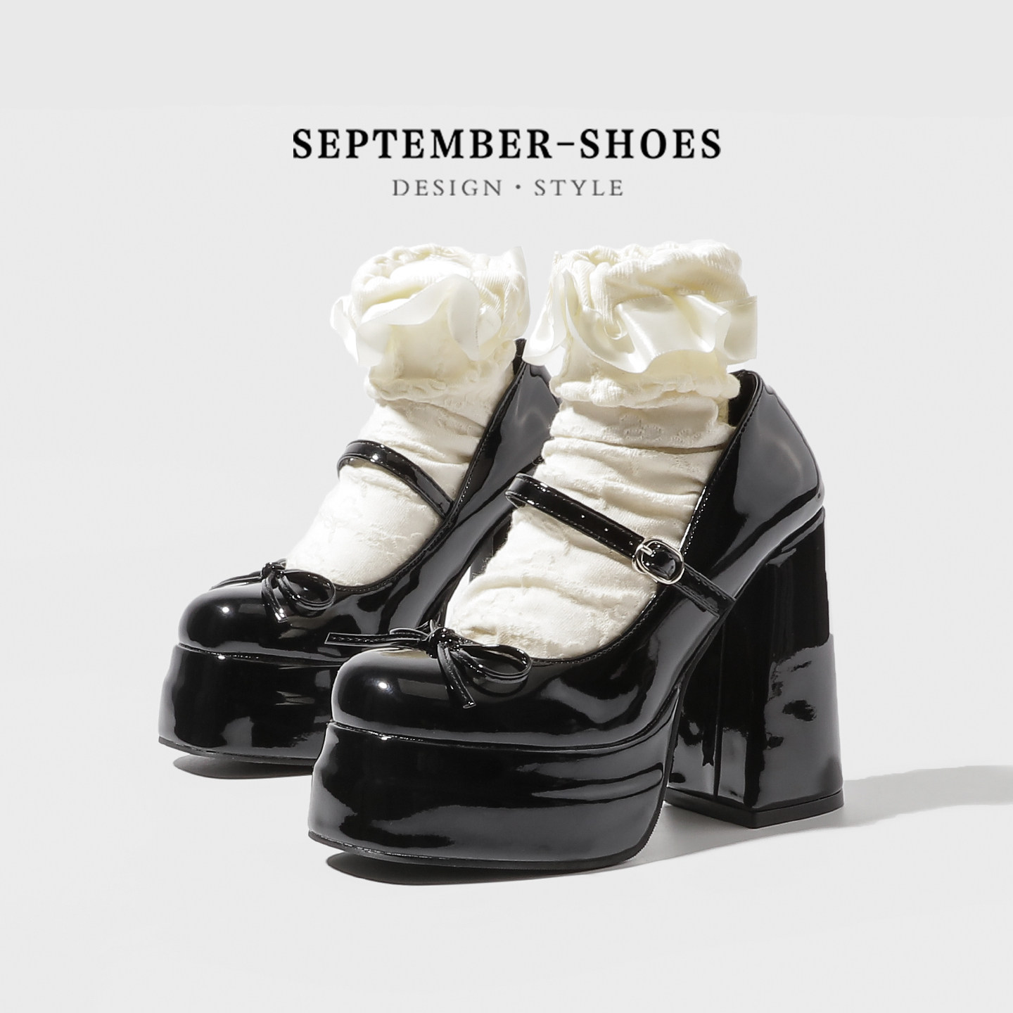 Japanese Tea - Lolita Marie Jane Schuhe, flache französische