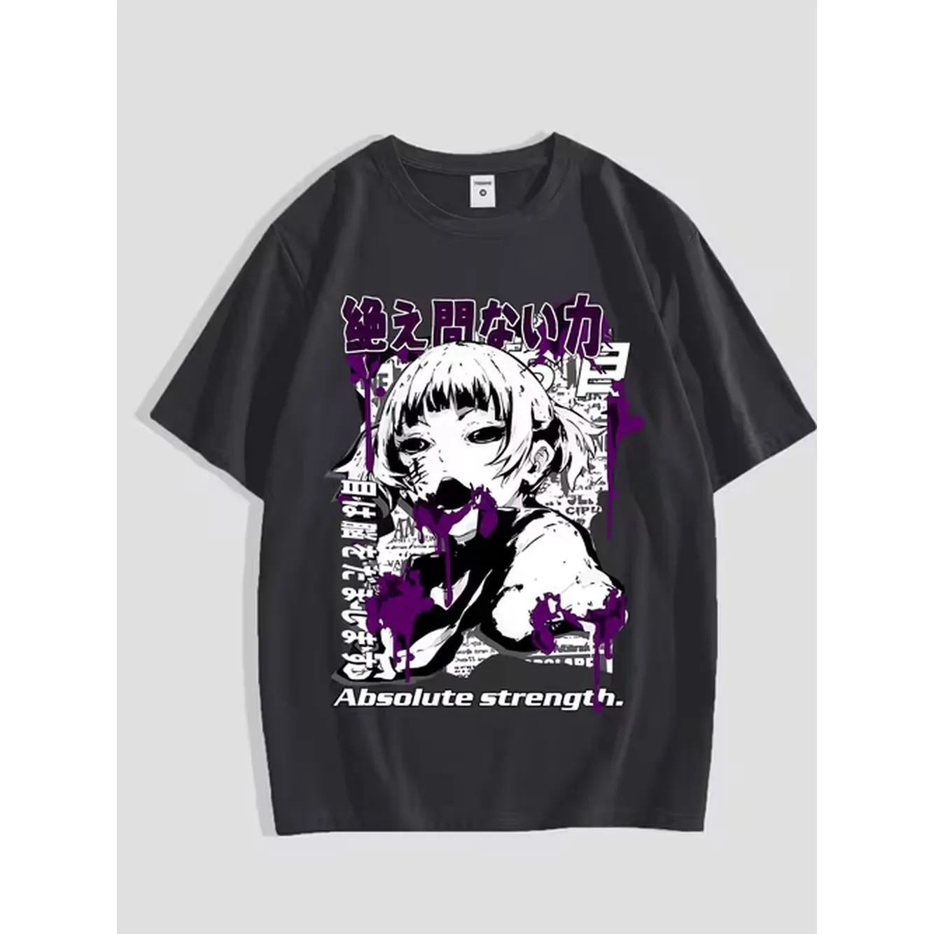 Japanese Fan - Herren Y2K Japanischer Anime-Print Kurzarm-T-Shirt Lässiges