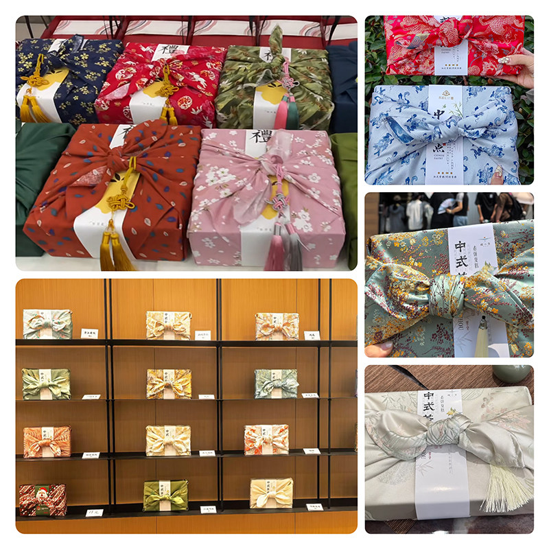 Furoshiki - 70x70cm Japanischer Stil Bento-Verpackungstuch Furoshiki Taschentuch