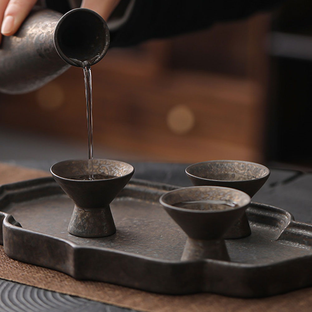 Japanese Pottery - Japanische Keramik-Weinbecher, handgefertigte Keramik-Sake-Gläser für die