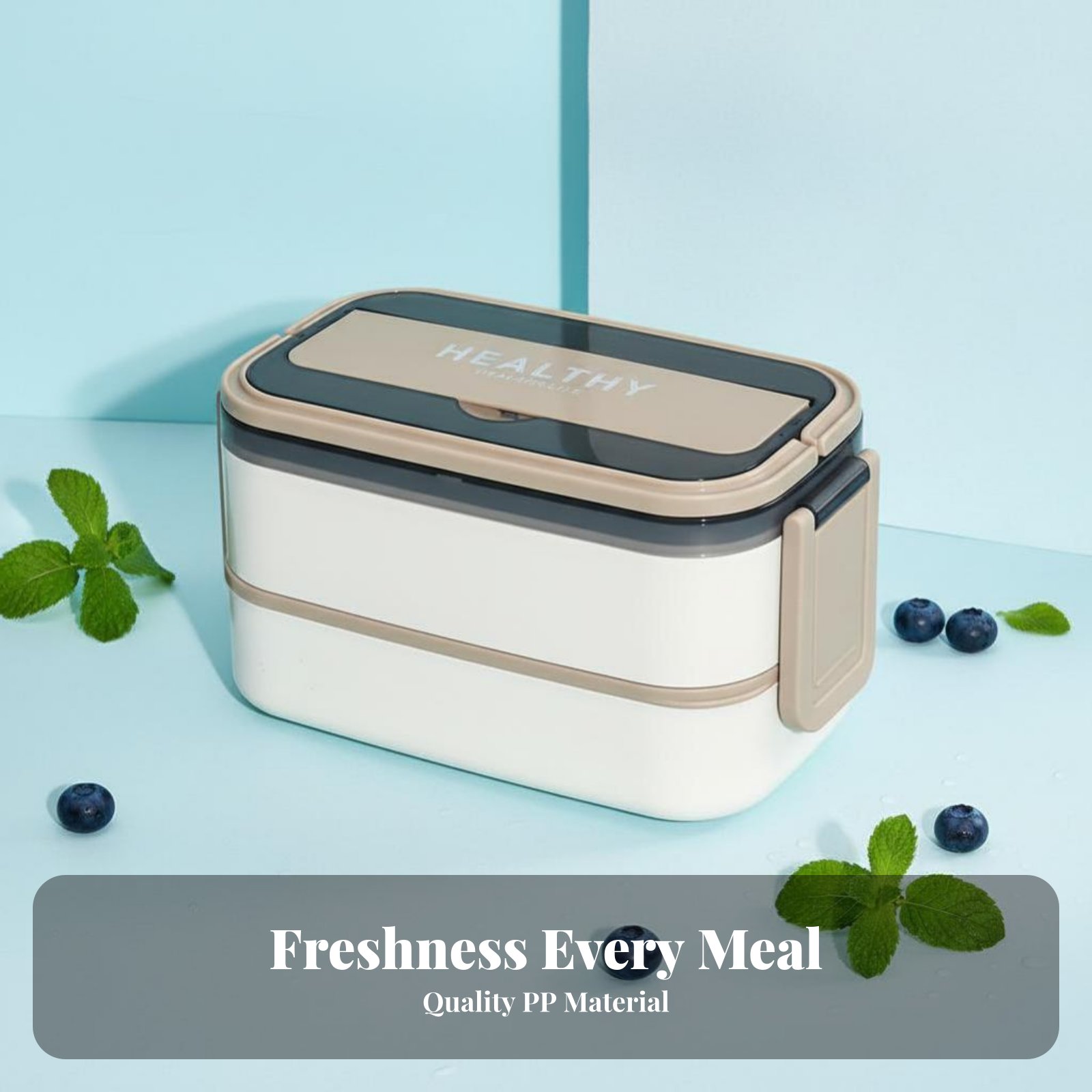 Plastik-Bento-Box, Doppelfach, – Bento Box Bewertung und Preis
